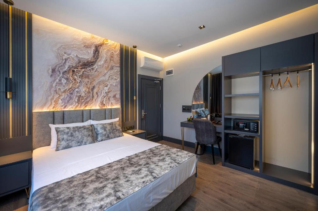 Cama ou camas em um quarto em World Class Hotel - Istanbul Airport