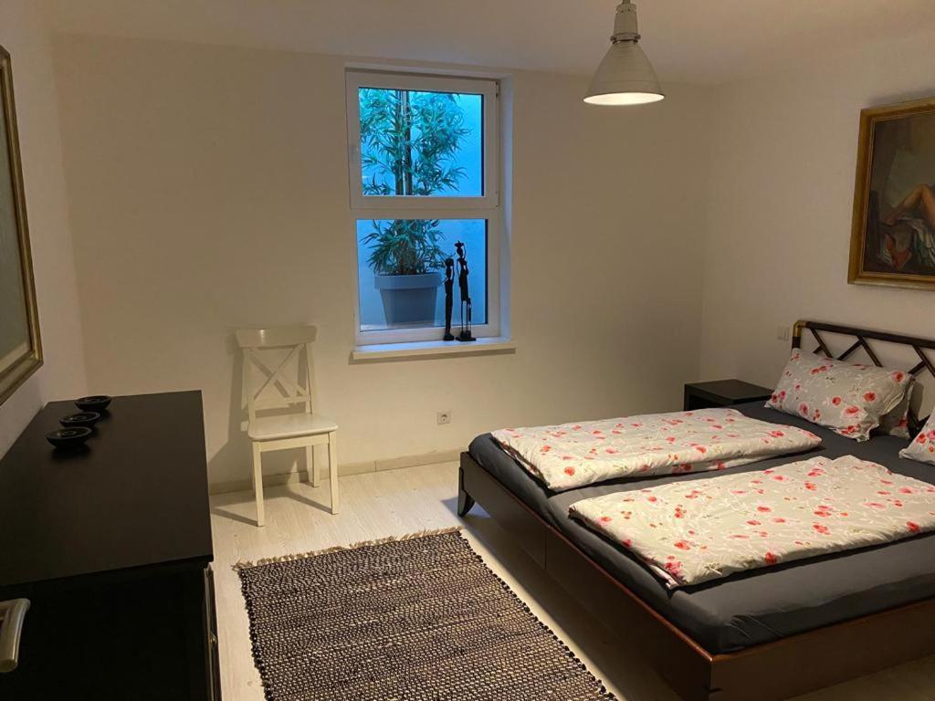 Posteľ alebo postele v izbe v ubytovaní Ferienwohnung Nedwed