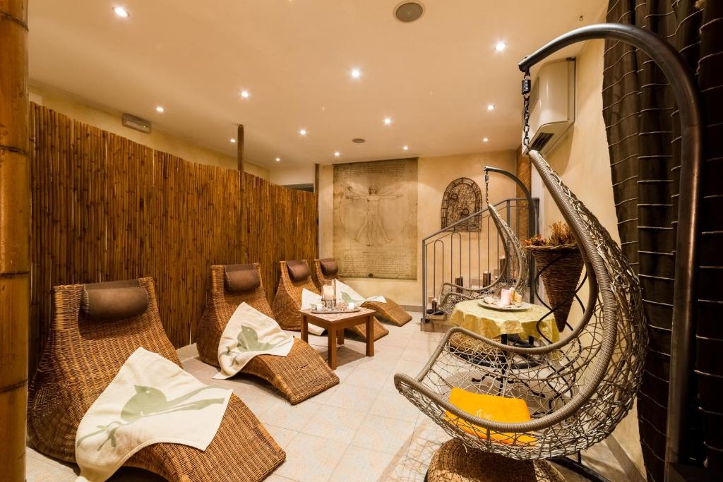 Posezení v ubytování Hotel Canarino