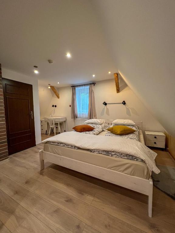 Postel nebo postele na pokoji v ubytování Resort LUFT Sněžník