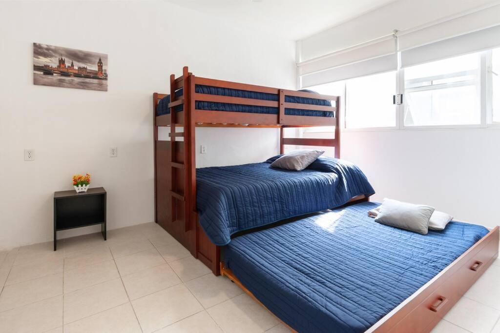 Postel nebo postele na pokoji v ubytování Hermosa casa Tuxpan con Aire Acondicionado 2BED 1BATH