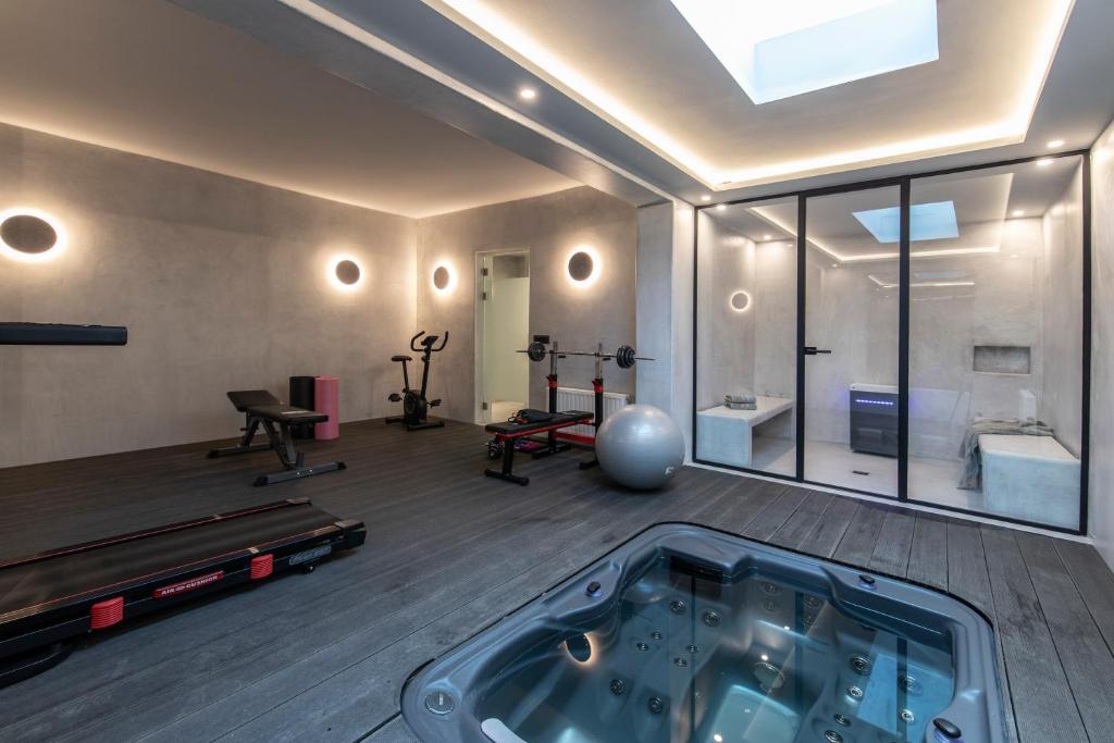 Fitness centrum a/nebo fitness zařízení v ubytování Villa drys II