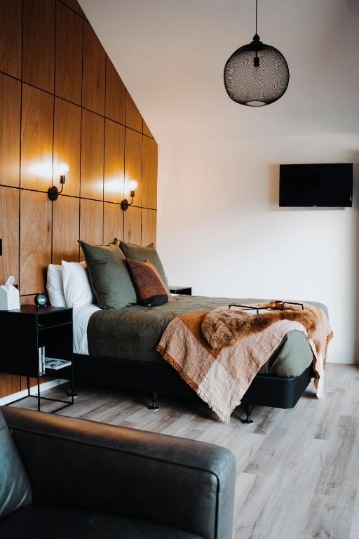 Posezení v ubytování HighTree Chalets