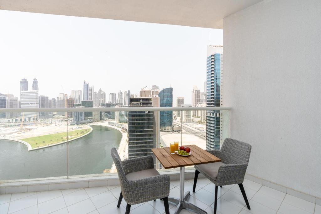 Balkón nebo terasa v ubytování Vacay Lettings - Damac Prive studio