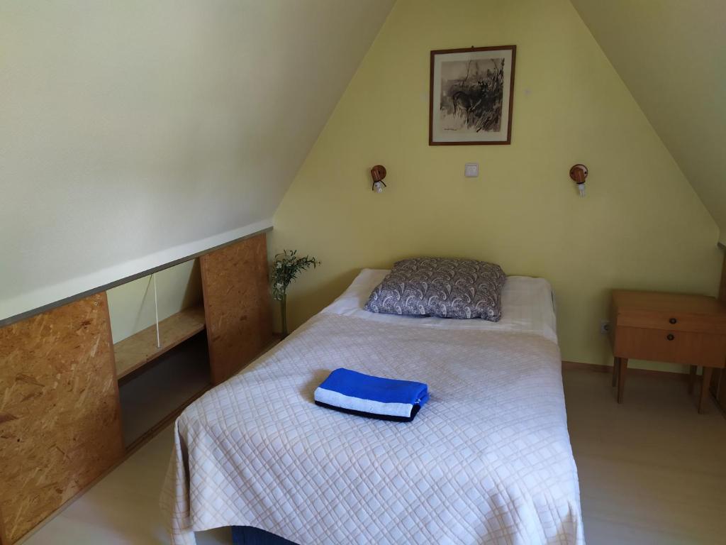 Postel nebo postele na pokoji v ubytování Ele kodumajutus