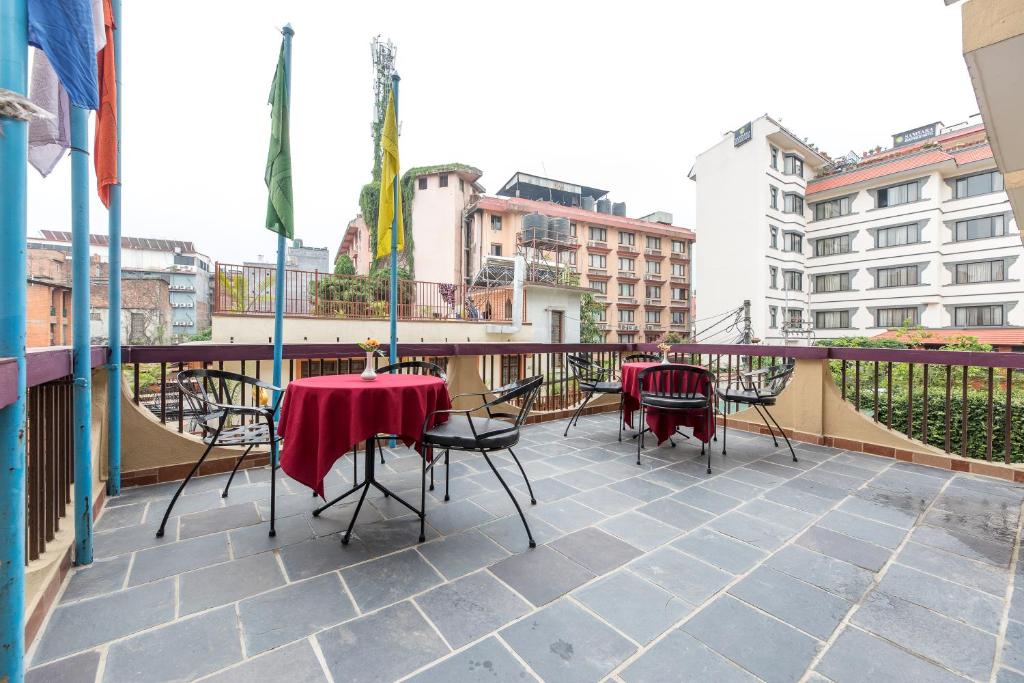 Balkón nebo terasa v ubytování Hotel Thamel