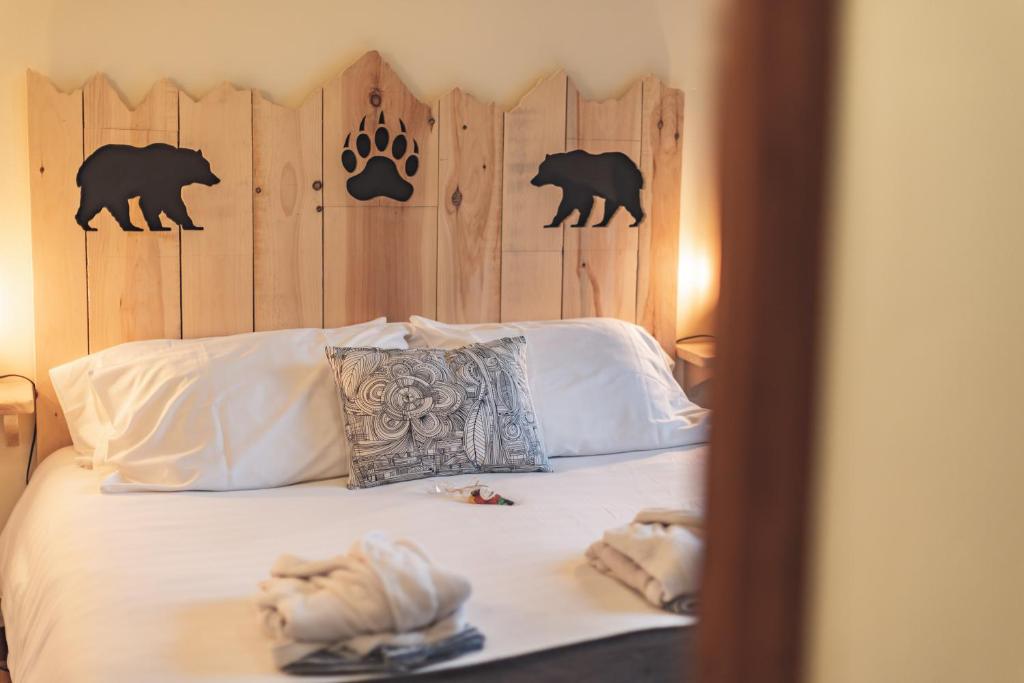 Postel nebo postele na pokoji v ubytování Chalet Ouréa