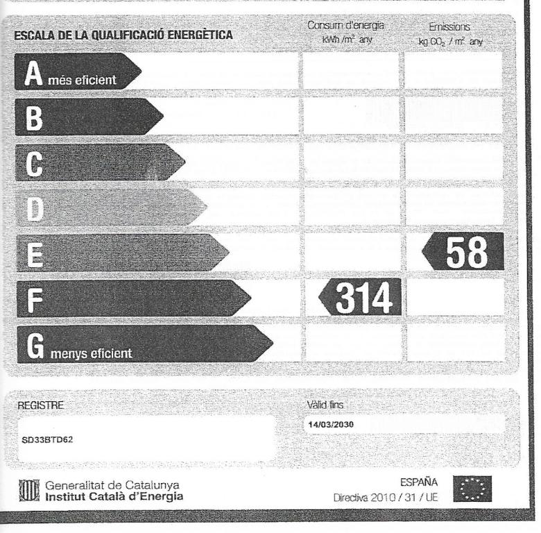 Certifikát, ocenenie alebo iný dokument vystavený v ubytovaní Casa a L’Escala, piscina comunitaria, Mallols