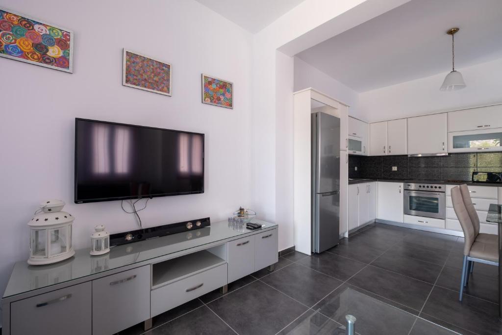 Kuchyň nebo kuchyňský kout v ubytování Adelphi Apartments