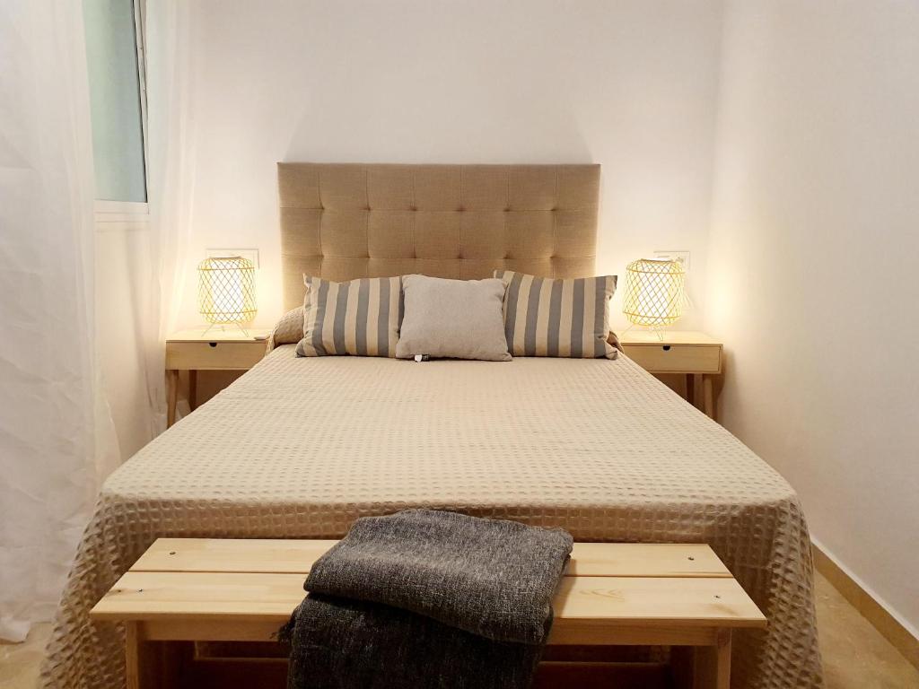 Posteľ alebo postele v izbe v ubytovaní Spanish Home Fuengirola