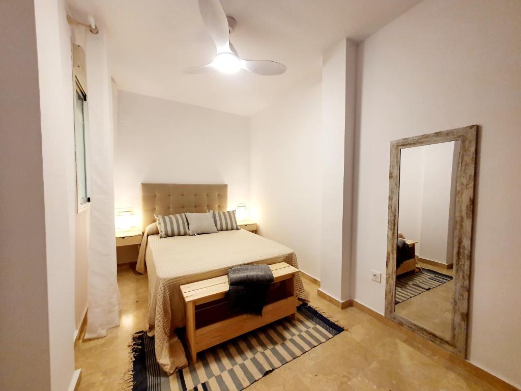 Posteľ alebo postele v izbe v ubytovaní Spanish Home Fuengirola