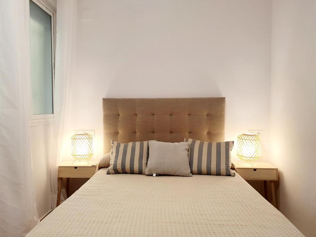 Posteľ alebo postele v izbe v ubytovaní Spanish Home Fuengirola