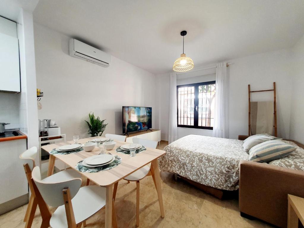 Posteľ alebo postele v izbe v ubytovaní Spanish Home Fuengirola
