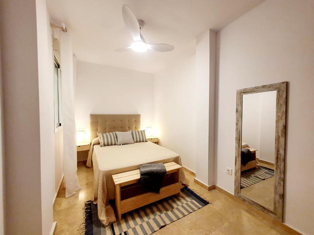 Posteľ alebo postele v izbe v ubytovaní Spanish Home Fuengirola