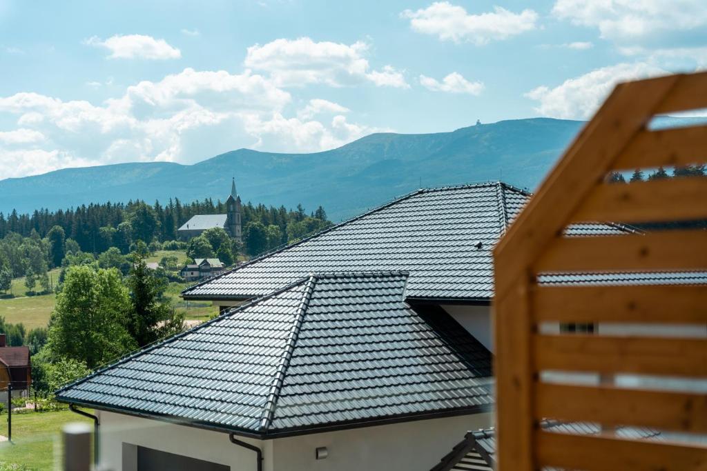 Výhľad na hory alebo výhľad na hory priamo z apartmánu