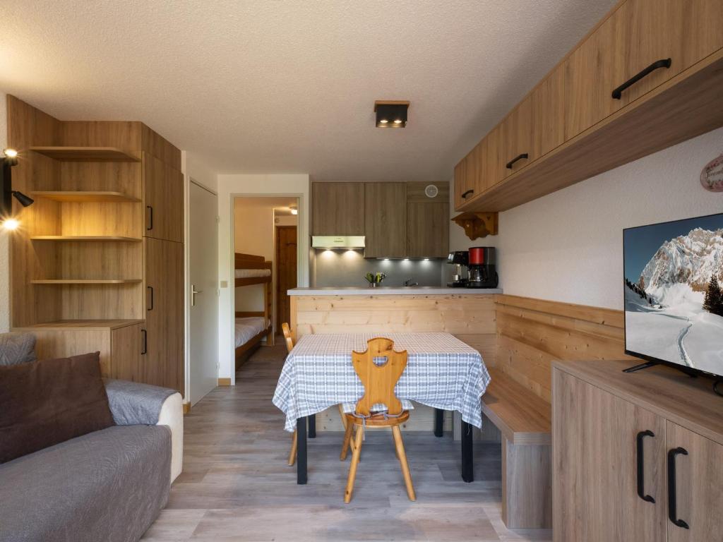 Studio La Clusaz, 1 pièce, 4 personnes - FR-1-304-254 주방 또는 간이 주방