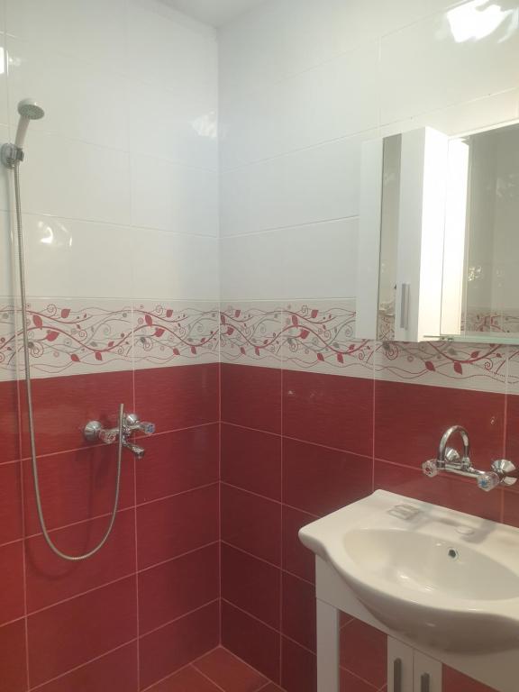 Koupelna v ubytování Hotel Maria