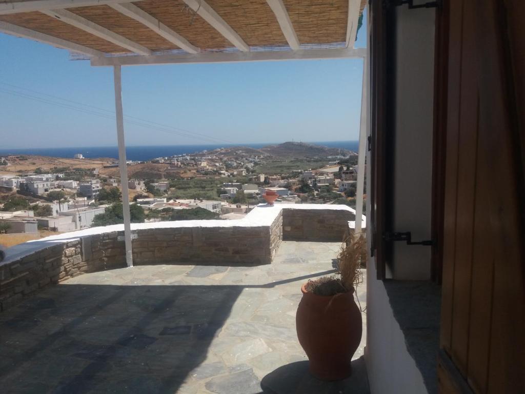 Balkón nebo terasa v ubytování Cycladic House
