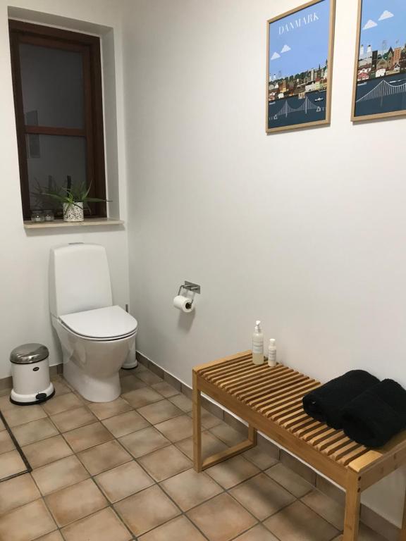 Koupelna v ubytování Driverhuset B&B