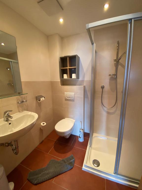 Kúpeľňa v ubytovaní Haus Pregenzer