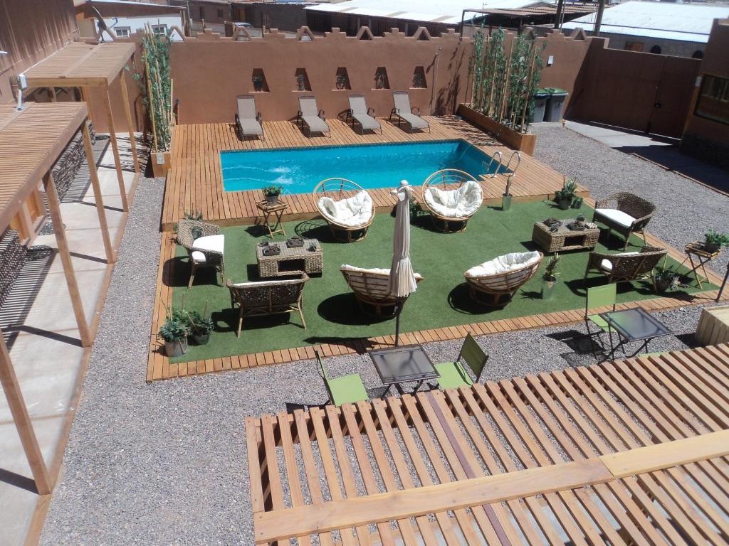 Bazén v ubytování Hoteles Pueblo de Tierra nebo v jeho okolí