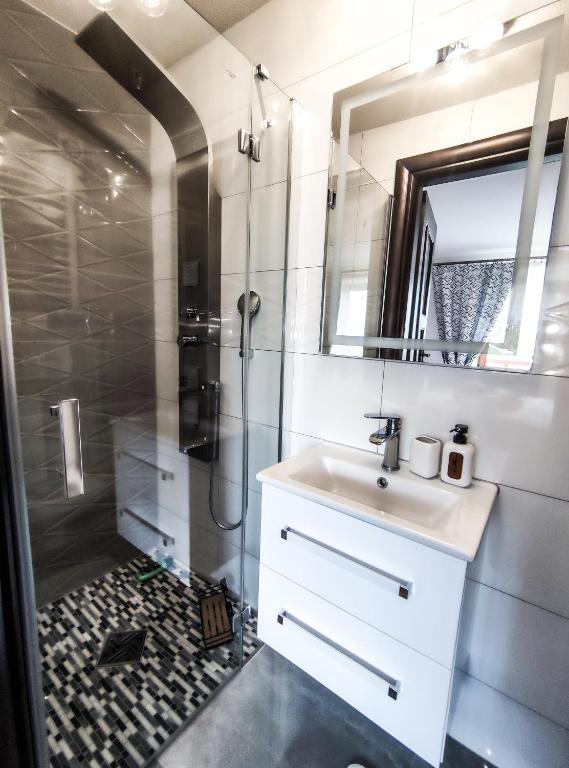 Kúpeľňa v ubytovaní Szostak Apartament