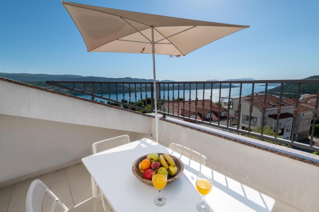 Balkón nebo terasa v ubytování Apartment Familia