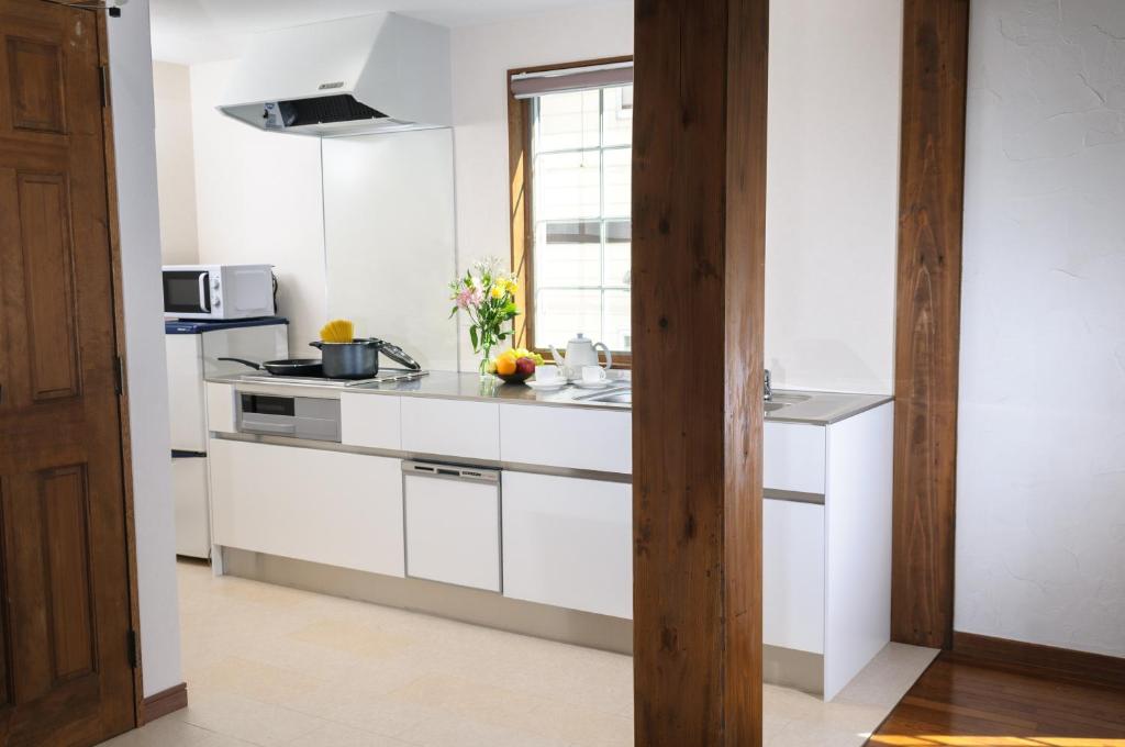 Kuchyň nebo kuchyňský kout v ubytování Le Bocage - Hakuba Echoland Chalets