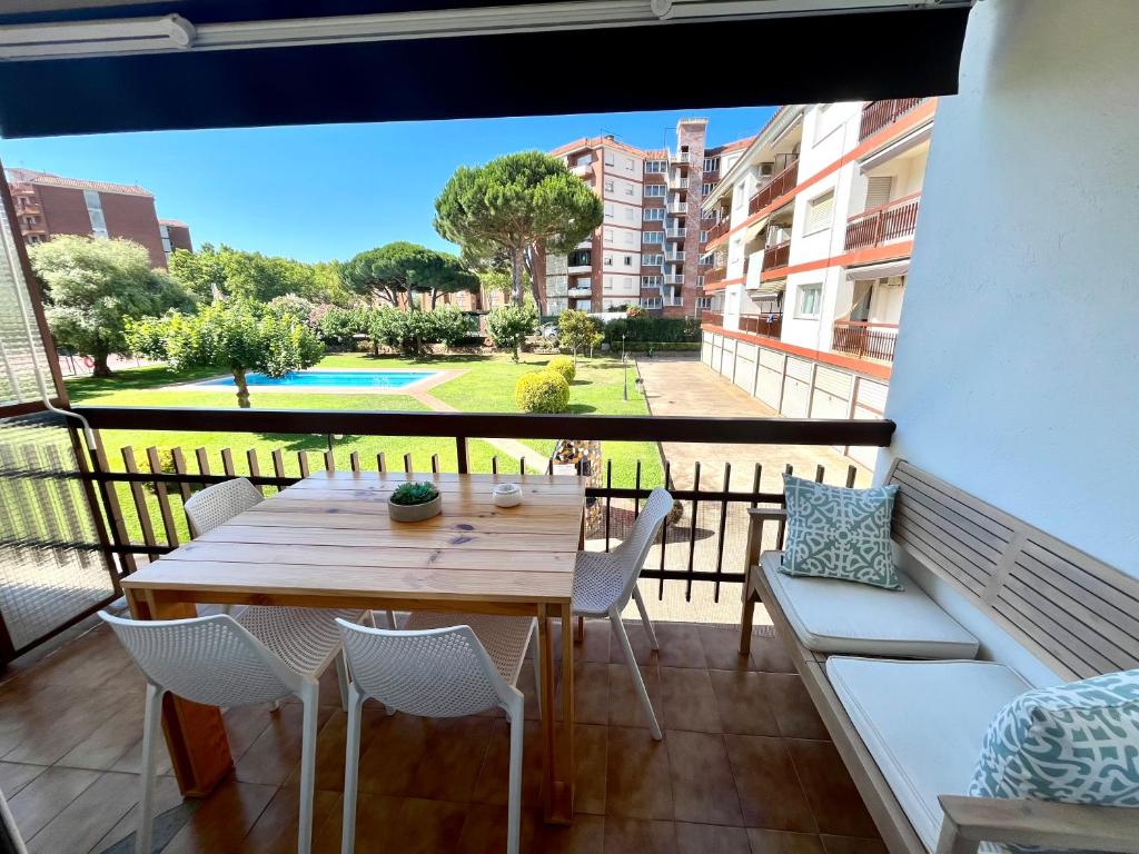 Balkón nebo terasa v ubytování Grup D'Aro Apartment