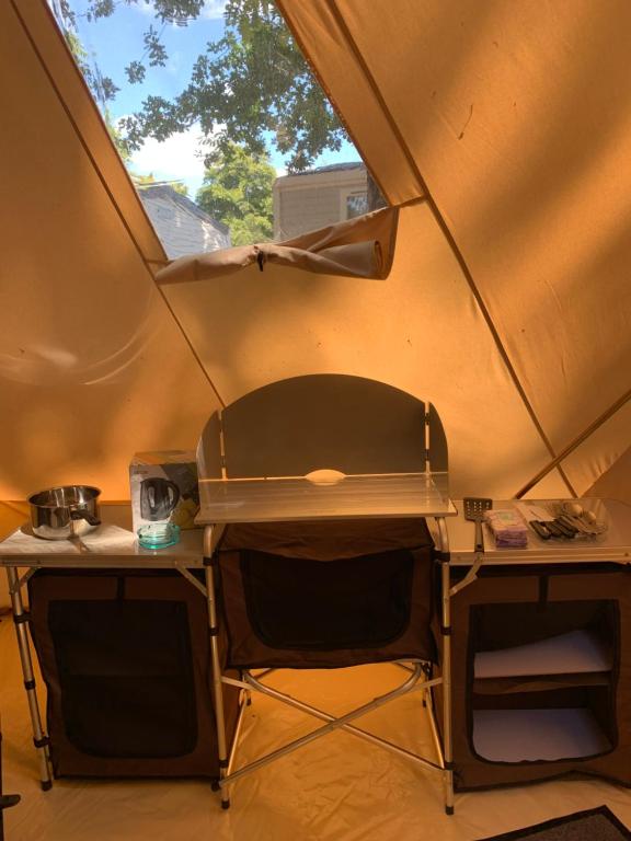 Posezení v ubytování Camping Fleur d'Oleron