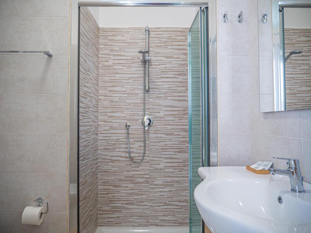 Koupelna v ubytování biRose B&B Affittacamere