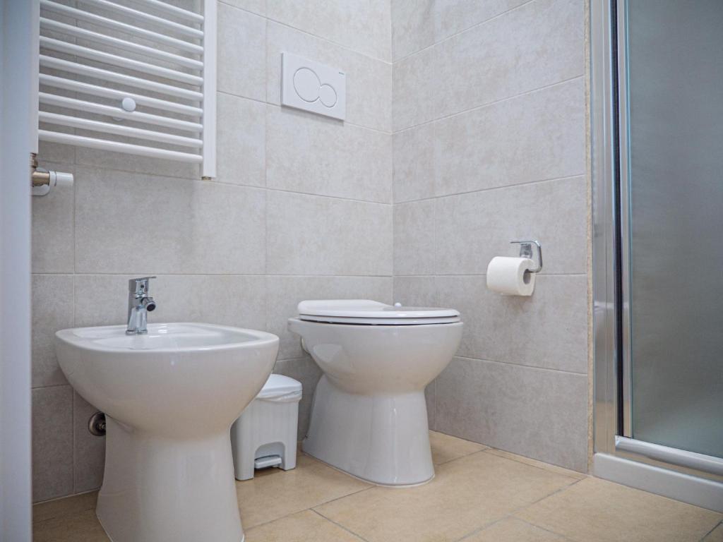 Koupelna v ubytování biRose B&B Affittacamere