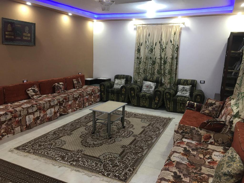 Posezení v ubytování El Kasr Marsa Matruh