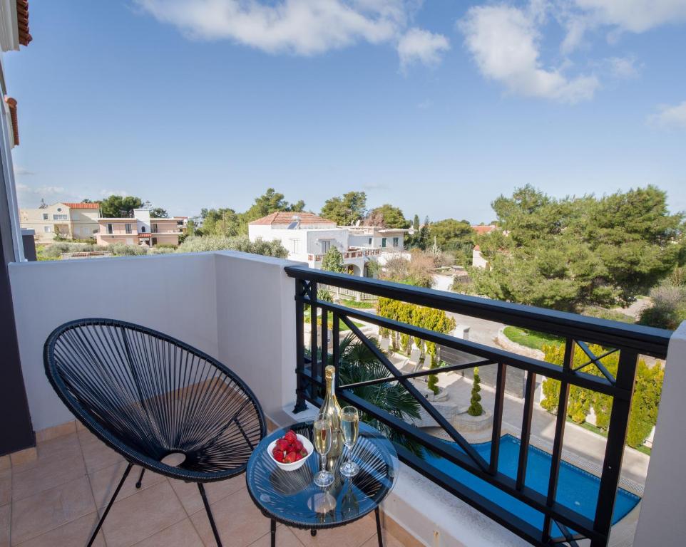 Balkon lub taras w obiekcie Artdeco Luxury Suites