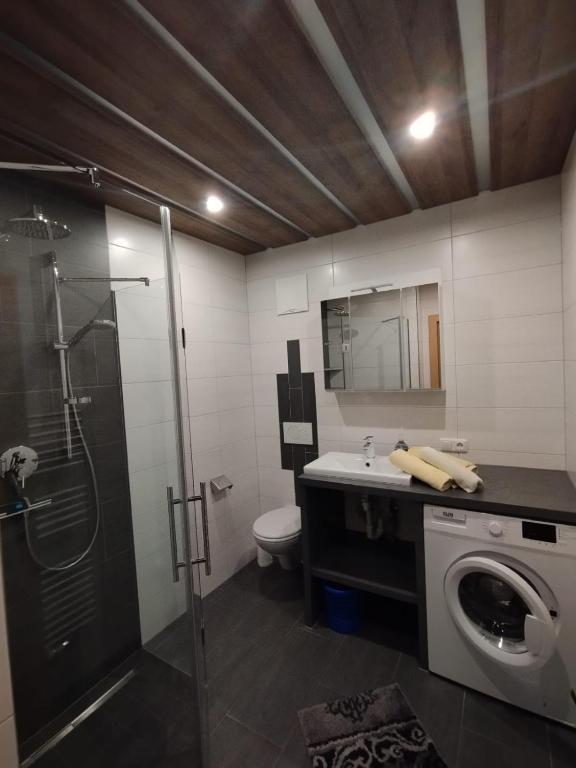 Kúpeľňa v ubytovaní Mooslechnerhof
