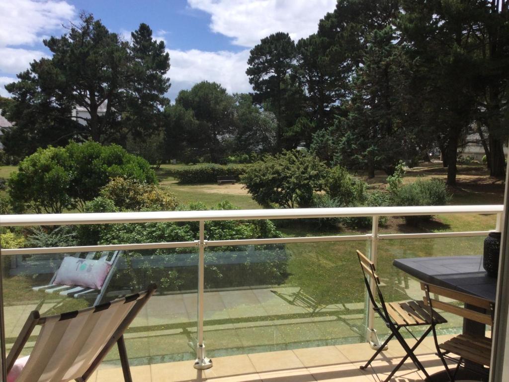 Balkón alebo terasa v ubytovaní Le Parc plein centre près de la Grande plage