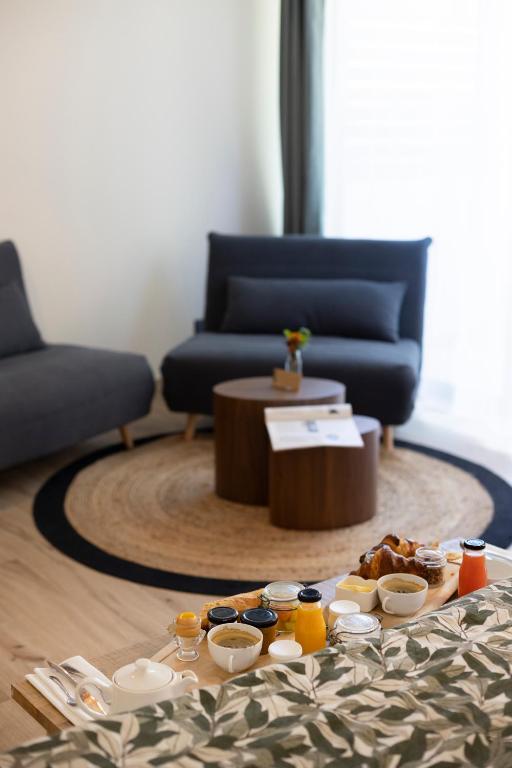 Posezení v ubytování Auberge Kallisté - Eco Label