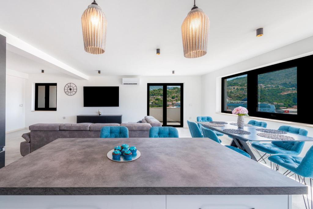 TV a/nebo společenská místnost v ubytování Paladium Exclusive Apartment