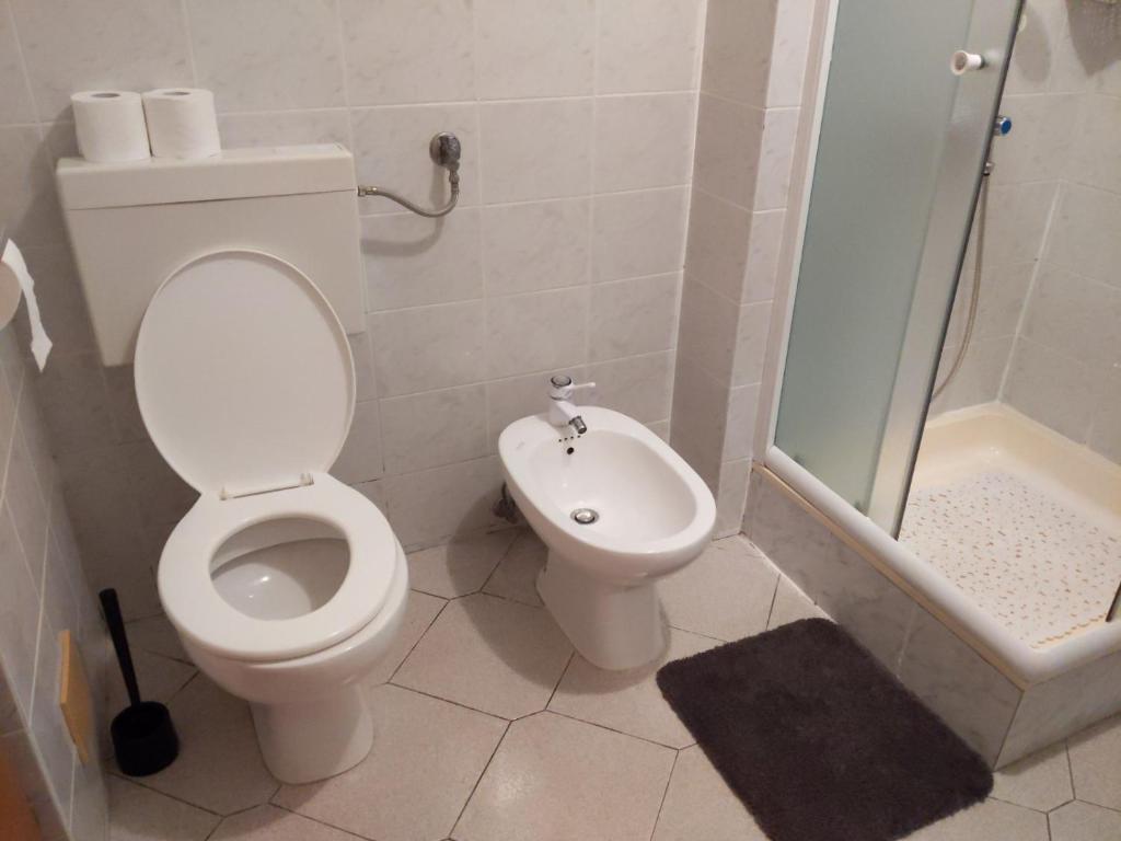 Koupelna v ubytování Apartment Fugosic