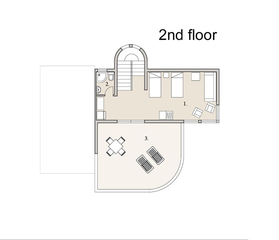 Půdorys ubytování Villa Rossa
