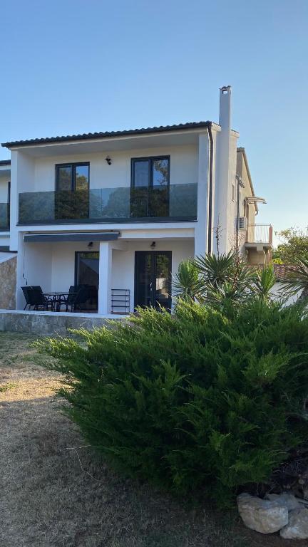 a large white house with a lot of windows at VILLA HOLIDAY in Banjole