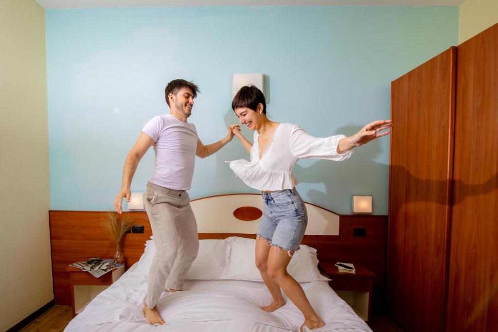 Posteľ alebo postele v izbe v ubytovaní New Bristol Sport Hotel