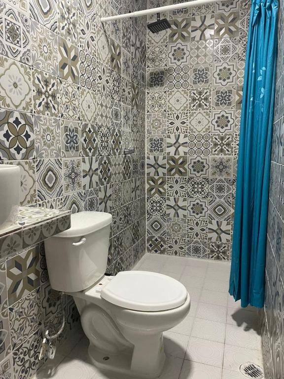 Koupelna v ubytování Hotel La Intimidad