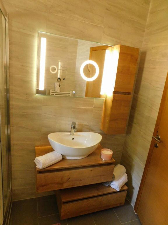 Koupelna v ubytování Apartman Lara