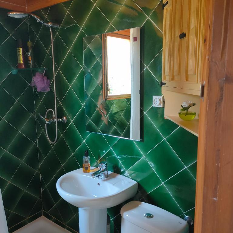Koupelna v ubytování Can Cargol