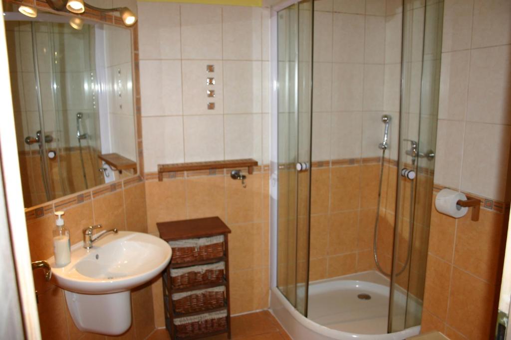Kúpeľňa v ubytovaní Penzion Via Mara