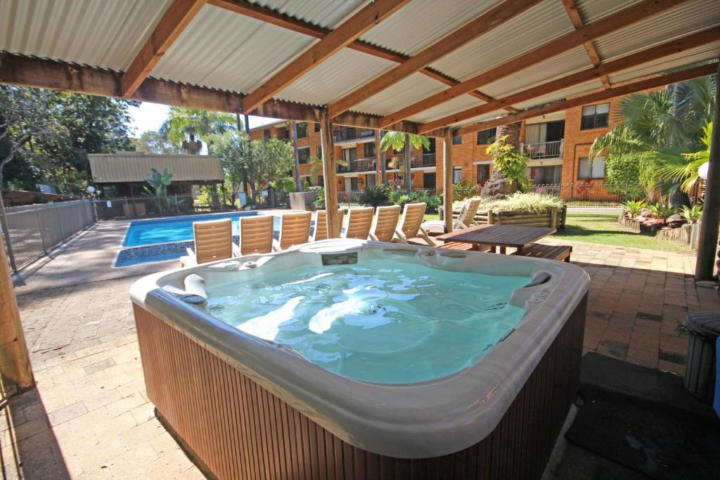 The swimming pool at or near Dunes Holiday Apartments Unit 21