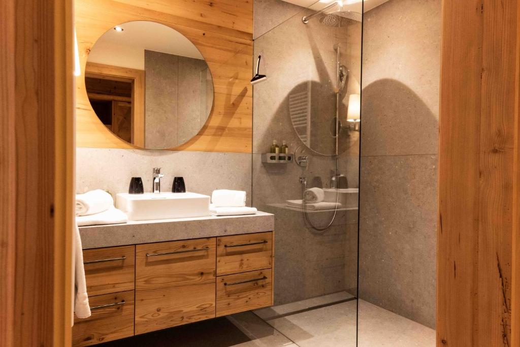 Koupelna v ubytování Hotel Winterbauer