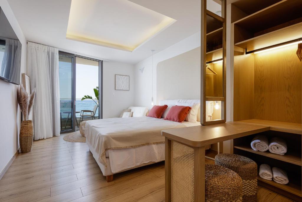 Posteľ alebo postele v izbe v ubytovaní La Vie En Mer Apartments