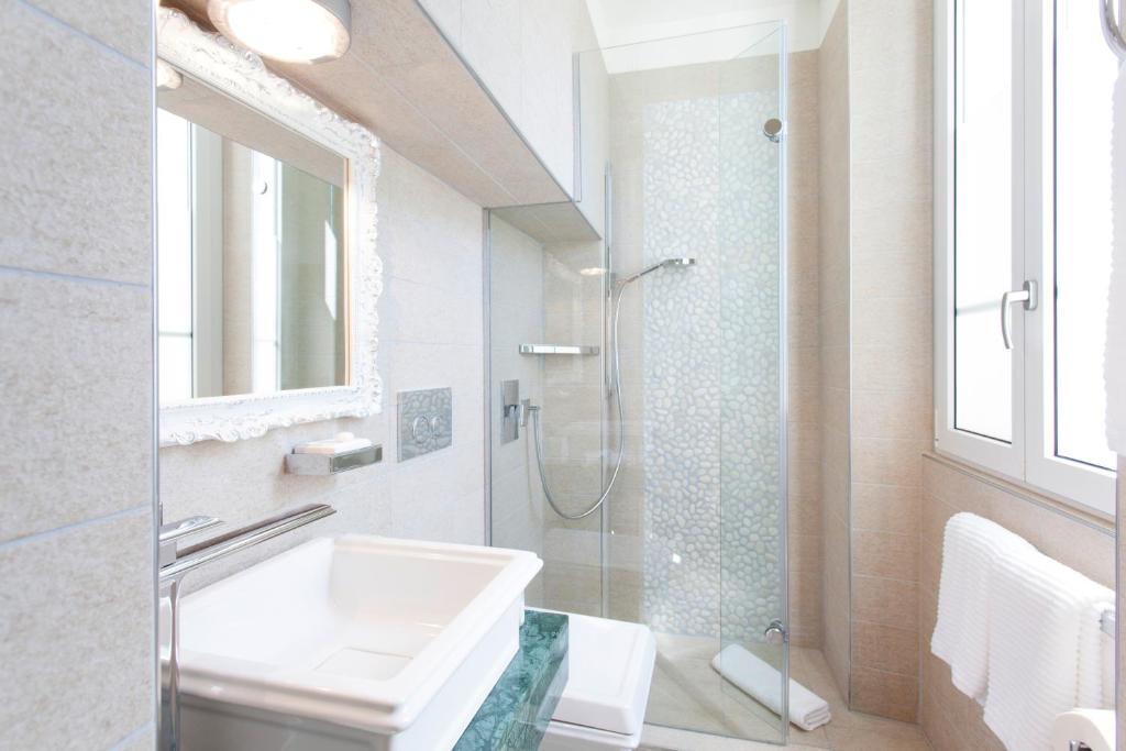 Koupelna v ubytování Boutique Hotel Villa Sarnia